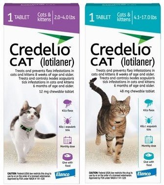 Credelio Feline (Flea/Tick Chew Tab) 12 pack